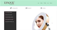 Desktop Screenshot of epiquebeauty.com